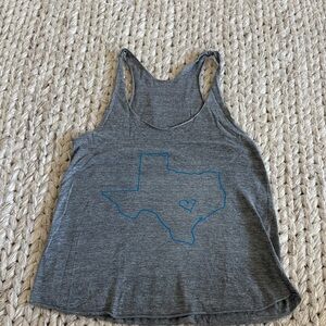 American Apparel Gray Texas Heart Tank Top
